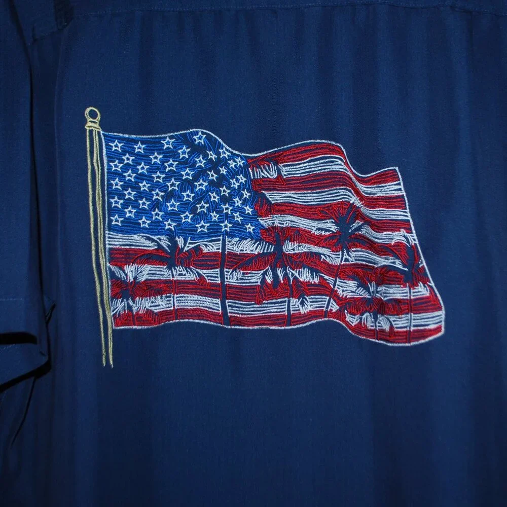 Caribbean American Flag Button-down Shirt - XL - Picture 4 of 10